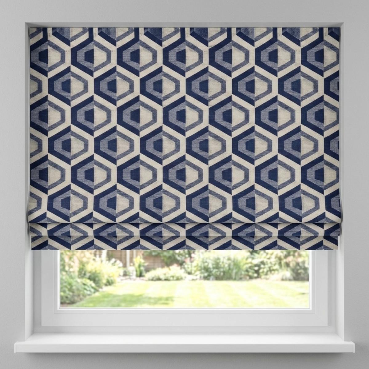 Gusta Made to Measure Roman Blind Navy