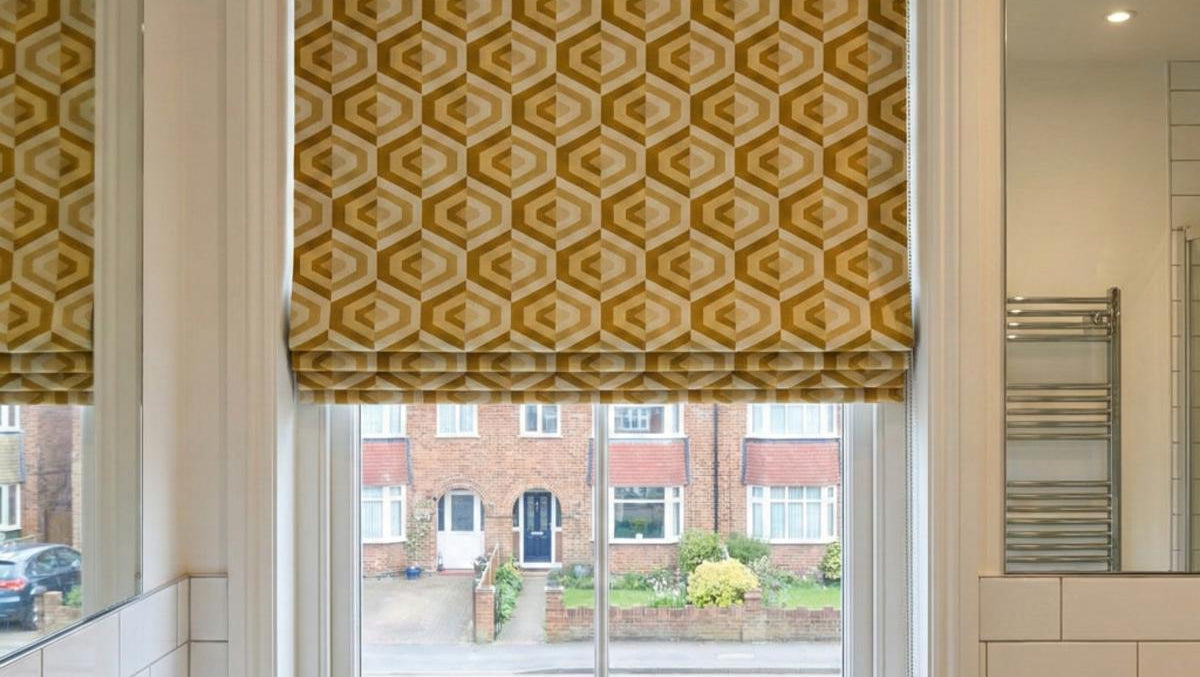 Gusta Made to Measure Roman Blind Ochre