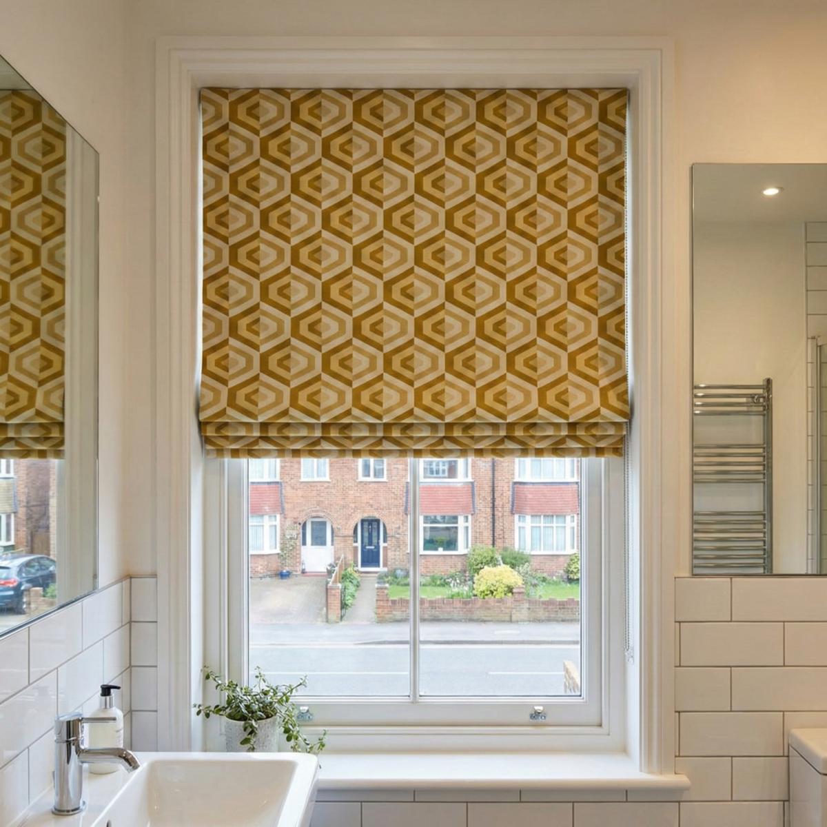 Gusta Made to Measure Roman Blind Ochre