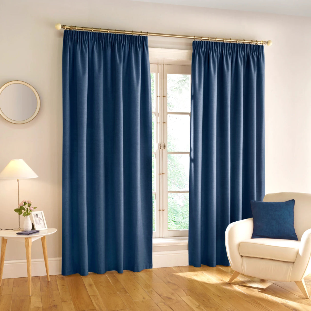 Harvard Lined Tape Top Pencil Pleat Blackout Curtains by Enhanced Living