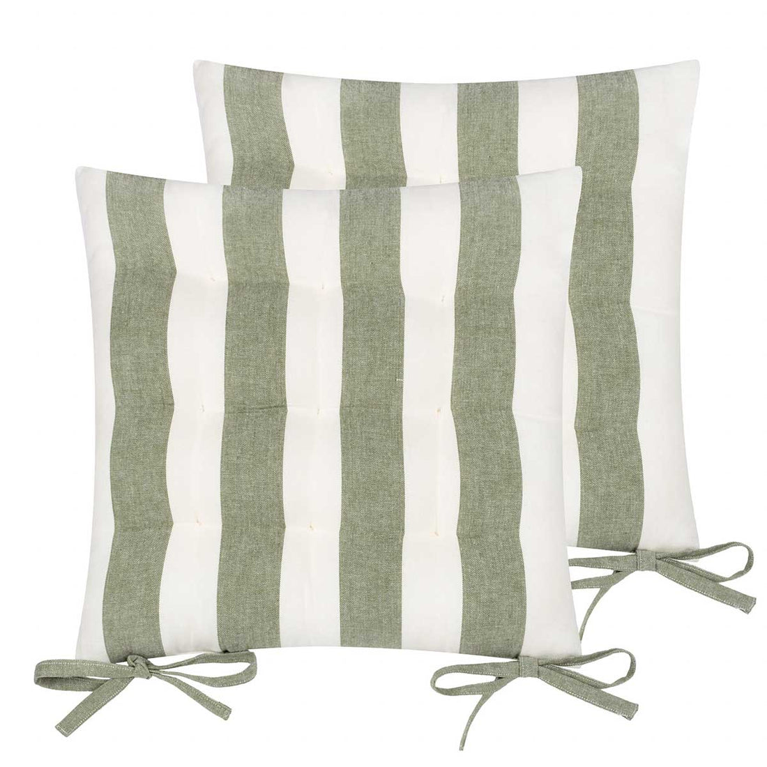 Hayle 2 Pack 100% Cotton Moss Seat Pad s 40cm x 40cm