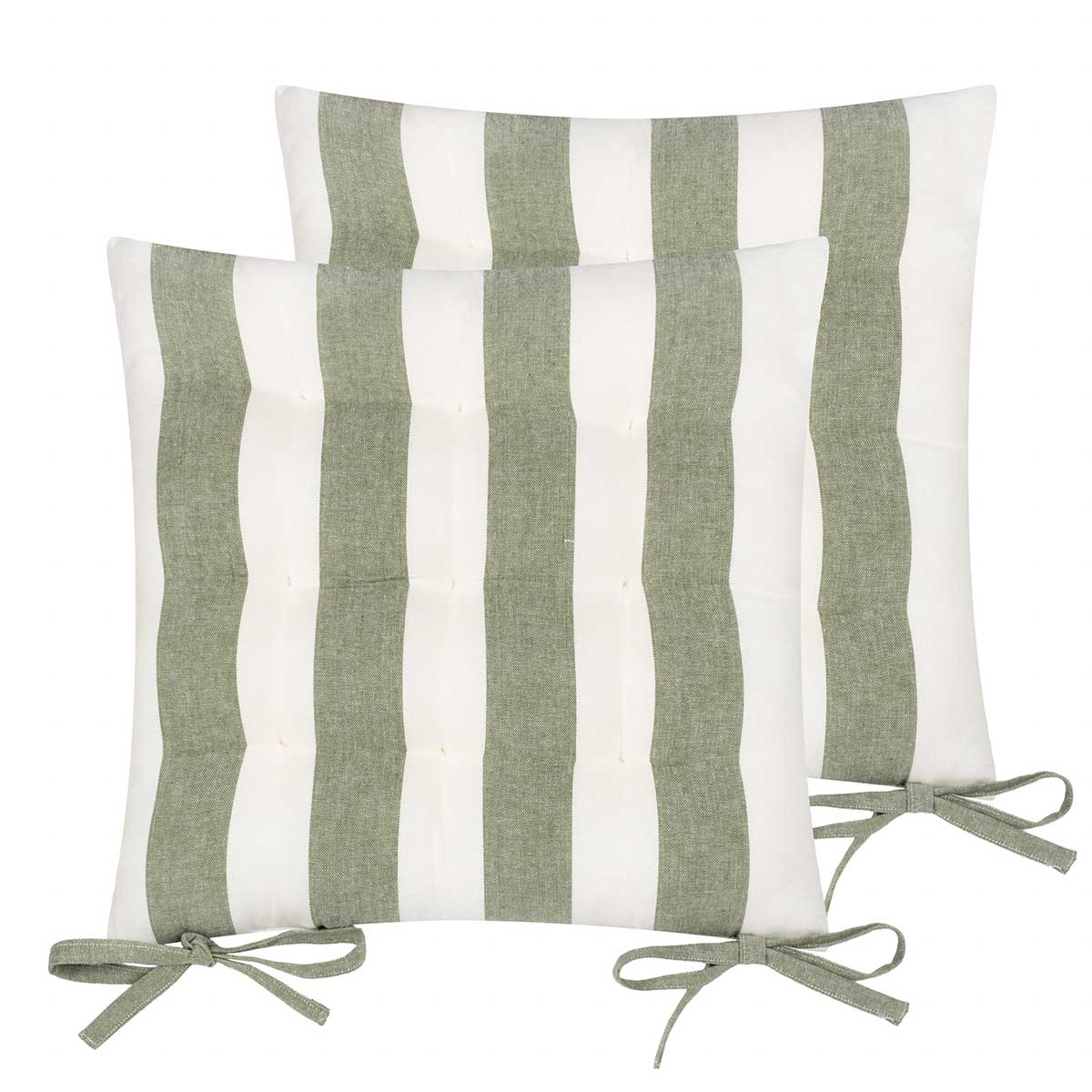 Hayle 2 Pack Seat Pads 16" x 16" (40cm x 40cm) - Moss