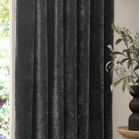 Heavy Chenille Lined Tape Top Pencil Pleat Curtains by Yard