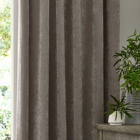 Heavy Chenille Lined Tape Top Pencil Pleat Curtains by Yard
