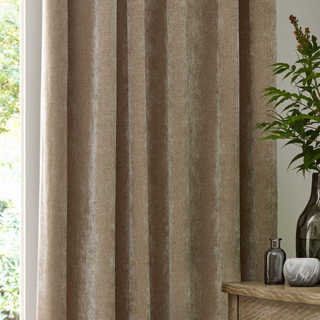 Heavy Chenille Lined Tape Top Pencil Pleat Curtains by Yard