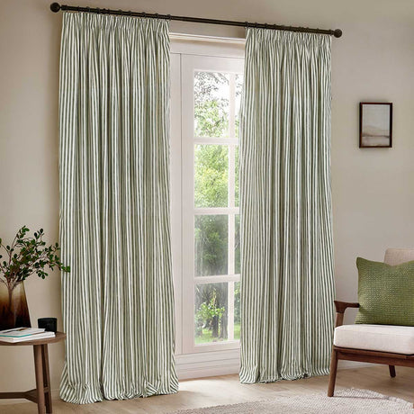 Hebden Lined Tape Top Pencil Pleat Curtains by Yard