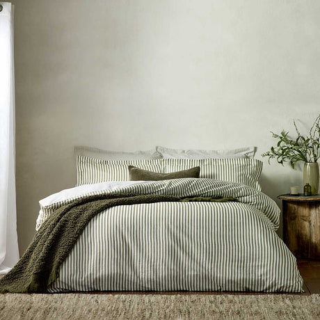 Hebden Duvet Cover Set - Olive