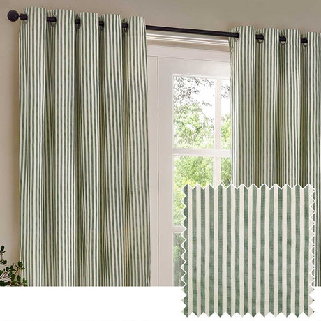 Hebden Lined Eyelet Curtains by Yard