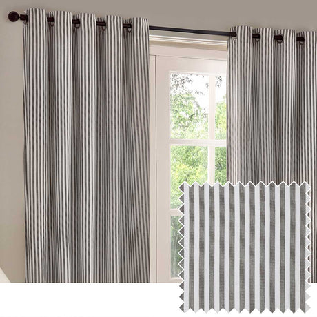 Hebden Lined Eyelet Curtains by Yard