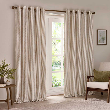 Hebden Lined Eyelet Curtains by Yard