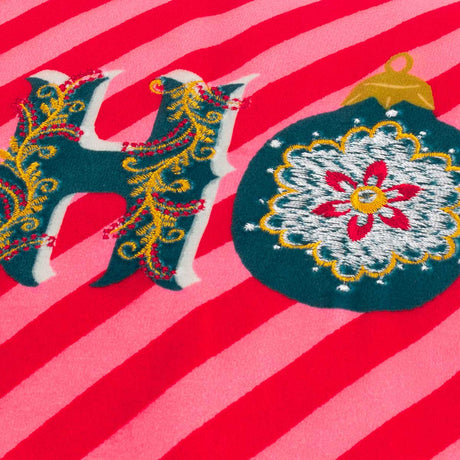 Ho Ho Ho Cushion Cover / Filled Cushion 12" x 20" (30cm x 50cm) by Evans Lichfield