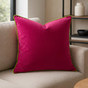 Meridian Velvet Piped Cushion Cover 22" x 22" (55cm x 55cm) by Paoletti