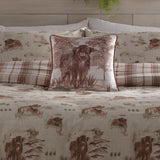 Hanson Highland Cow Cushion Cover - Hanson Highland Cow Cushion In Terracotta 43 X 43Cm 3