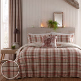 Hanson Cow Brushed Cotton Flannelette Duvet Cover Set - Hanson Highland Cow Duvet Cover Set In Terracotta 5