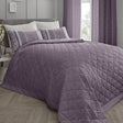 Hanworth Floral Leaf Bedspread Heather 229 x 195cm
