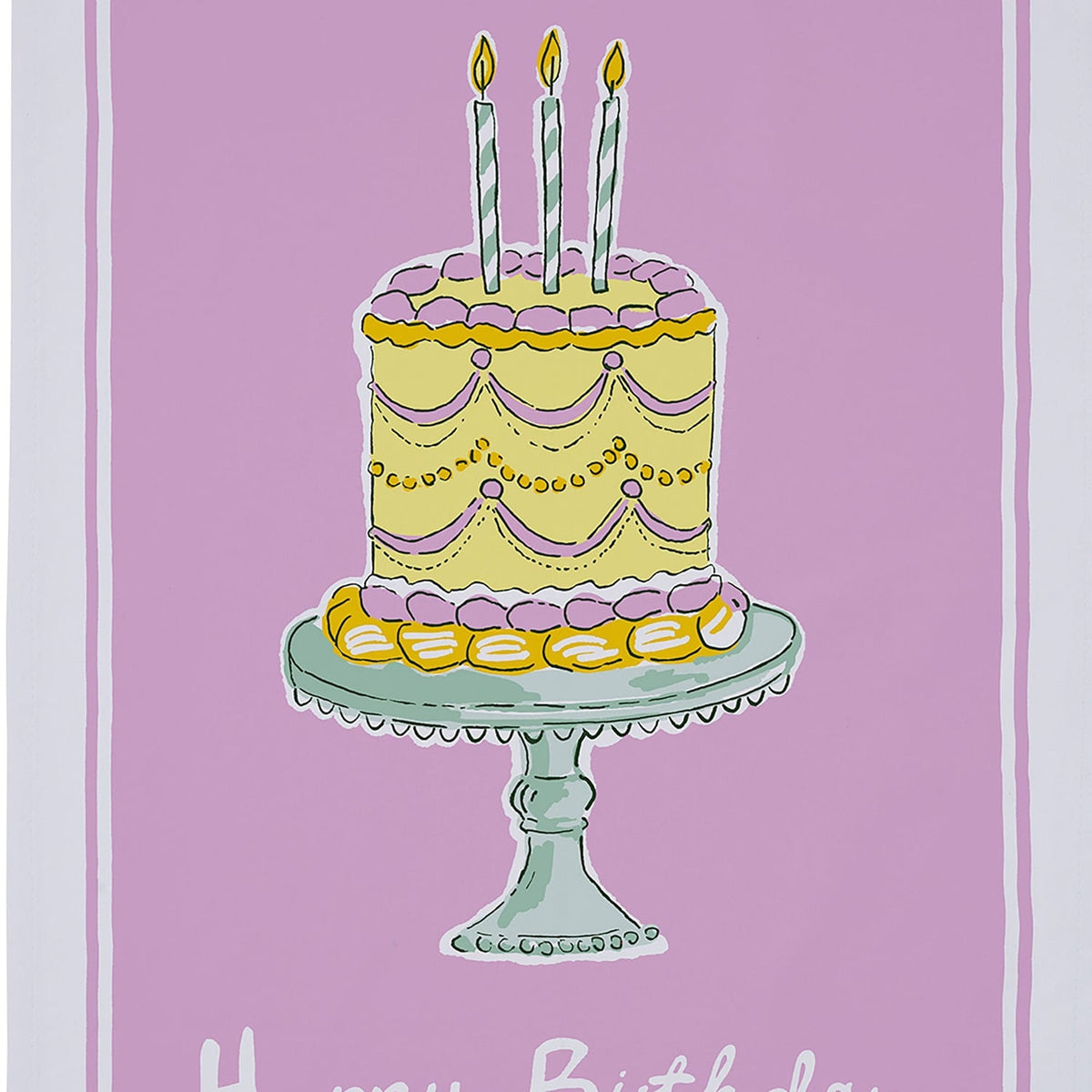 Ulster Weavers Happy Birthday Cotton Tea Towel - Happy Birthday Cotton Tea Towel In Multicolour 2