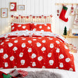 Happy Santa Christmas Microfibre Duvet Cover Set