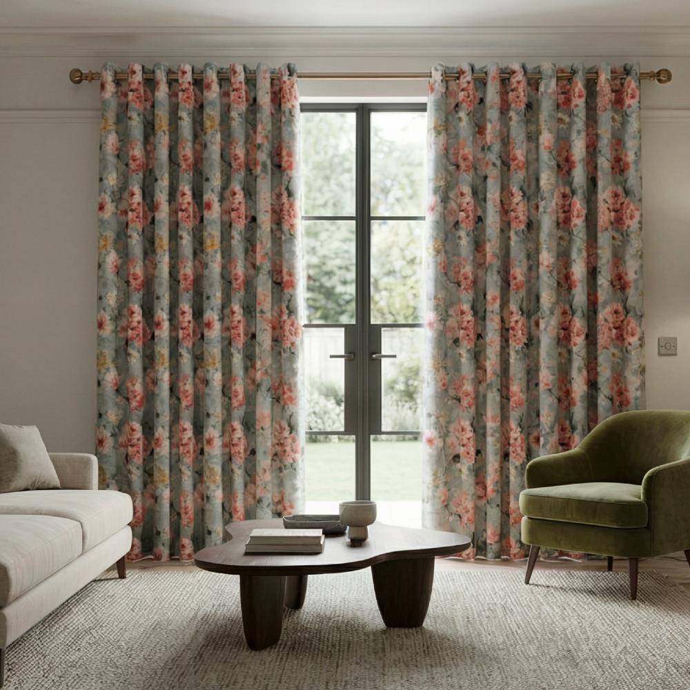 Harmony Made to Measure Curtains Coral