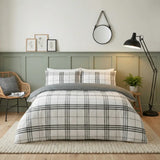 Harris Check Duvet Cover Set - Grey