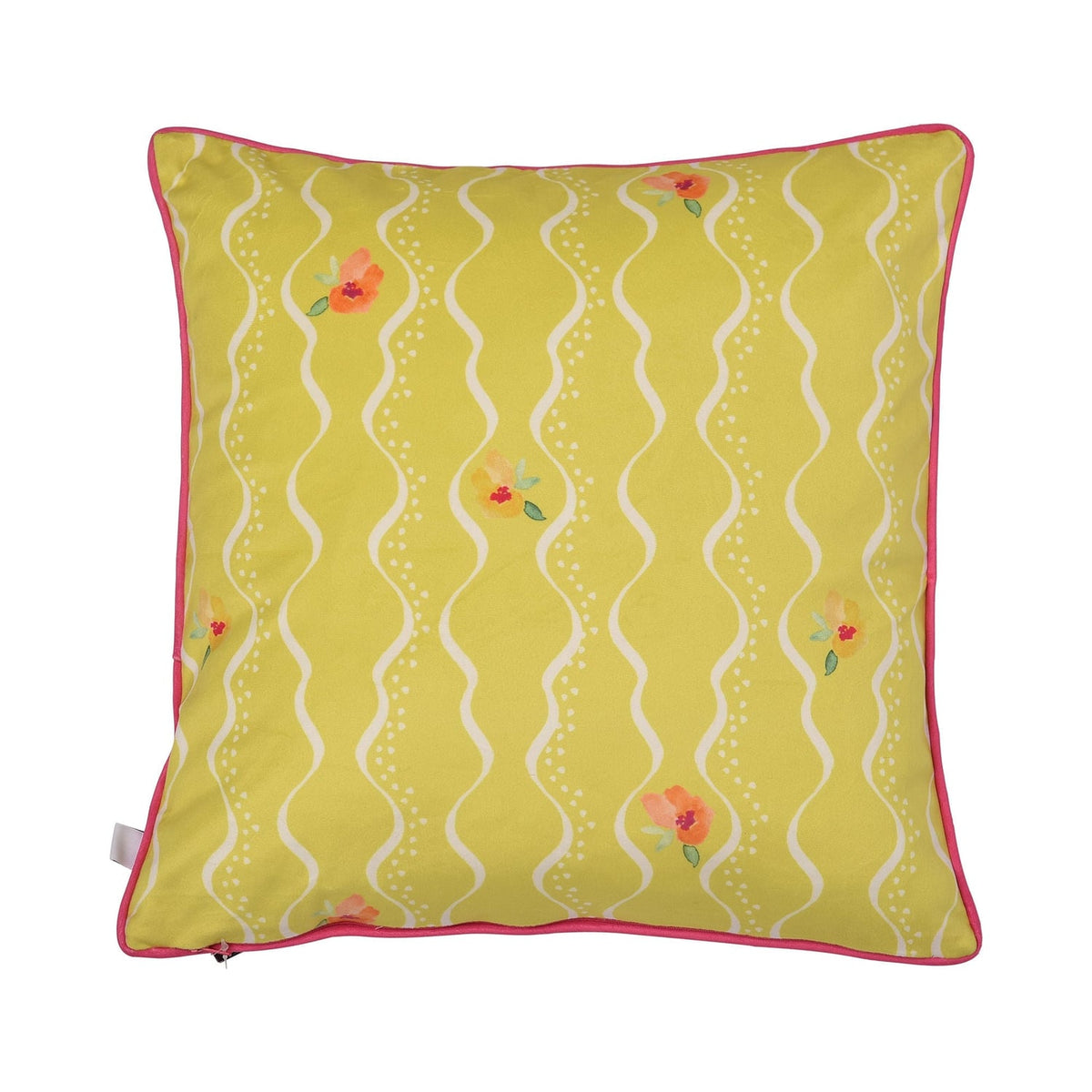 Havana Floral Velvet Filled Cushion - Havana Cushion In Multicolour 43 X 43Cm 3