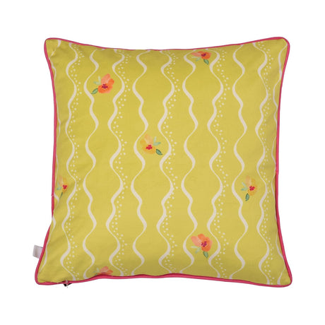 Havana Floral Velvet Filled Cushion - Havana Cushion In Multicolour 43 X 43Cm 3