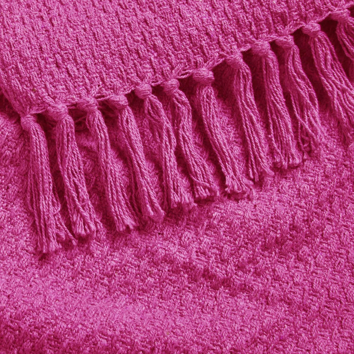 Hayden Eco-Friendly Recycled Cotton Soft Throw – Pink – 130cm x 180cm / 200cm x 200cm - Hayden Bedspread In Pink 200 X 200Cm 4