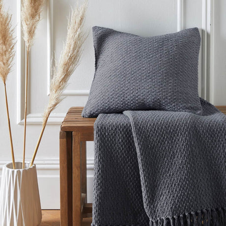 Hayden Eco-Friendly Recycled Cushion Cover 43cm x 43cm - Charcoal