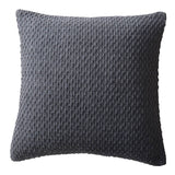 Hayden Eco-Friendly Recycled Cushion Cover 43cm x 43cm - Charcoal - Hayden Cushion In Charcoal 43 X 43Cm 2