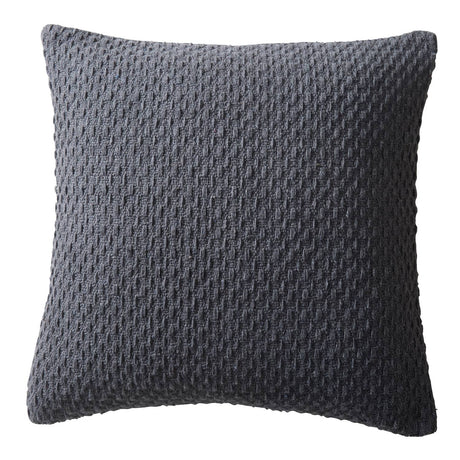 Hayden Eco-Friendly Recycled Cushion Cover 43cm x 43cm - Charcoal - Hayden Cushion In Charcoal 43 X 43Cm 2