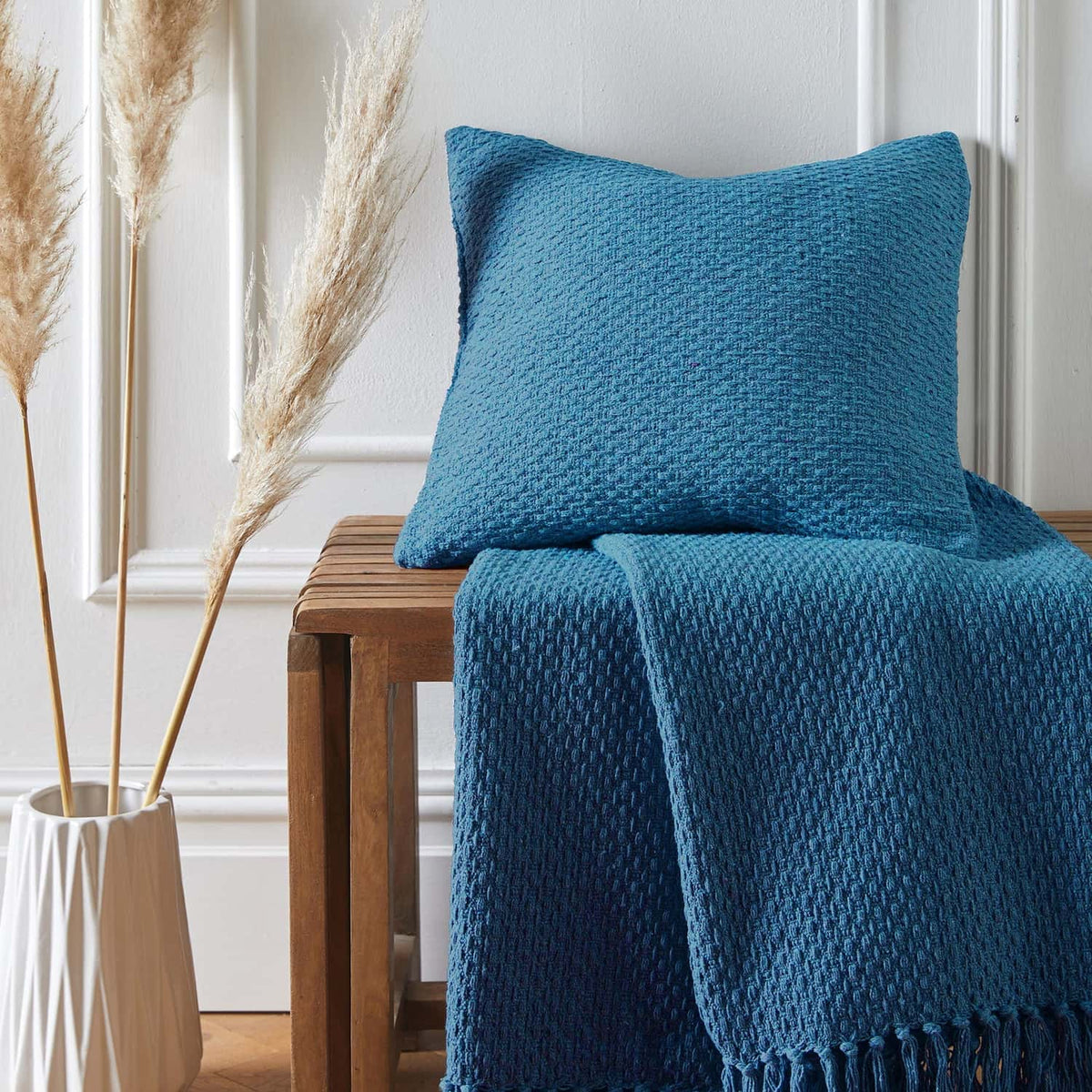 Hayden Eco-Friendly Recycled Cushion Cover 43cm x 43cm - Teal