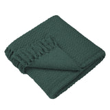 Hayden Eco-Friendly Recycled Cotton Soft Throw – Green – 130cm x 180cm / 200cm x 200cm - Hayden Throw In Green 130 X 180Cm 1