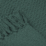 Hayden Eco-Friendly Recycled Cotton Soft Throw – Green – 130cm x 180cm / 200cm x 200cm - Hayden Throw In Green 130 X 180Cm 3