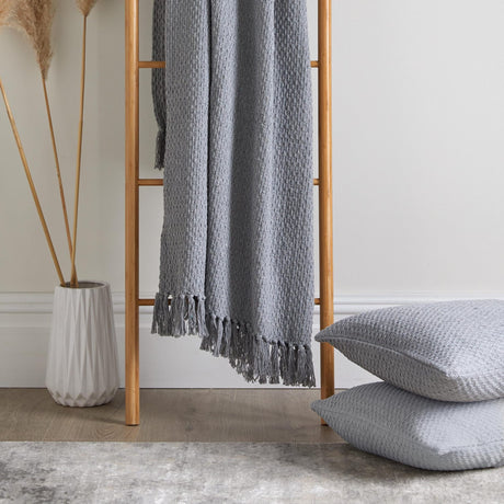 Hayden Eco-Friendly Recycled Cotton Soft Throw – Grey – 130cm x 180cm / 200cm x 200cm