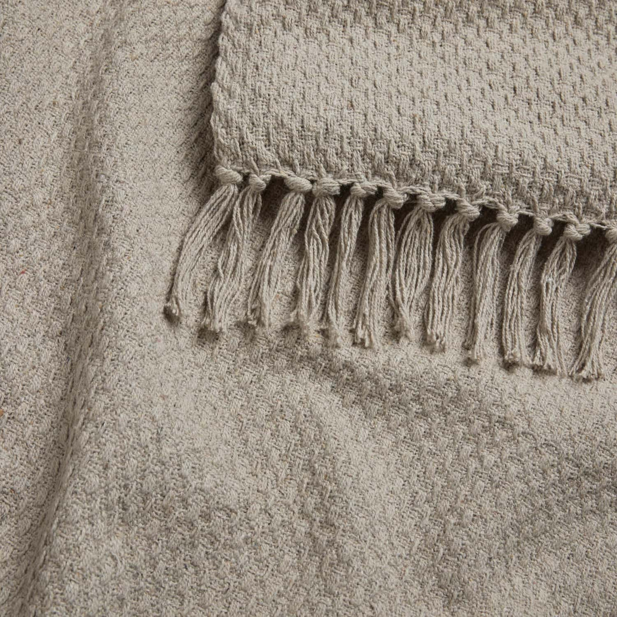 Hayden Eco-Friendly Recycled Cotton Soft Throw – Natural – 130cm x 180cm / 200cm x 200cm - Hayden Throw In Natural 4