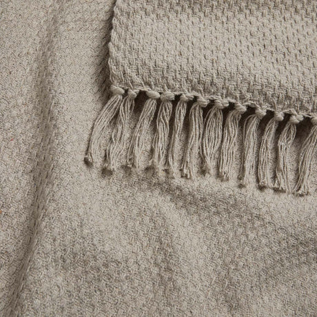 Hayden Eco-Friendly Recycled Cotton Soft Throw – Natural – 130cm x 180cm / 200cm x 200cm - Hayden Throw In Natural 4