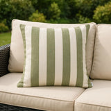 Hayle Outdoor Cushion Cover / Filled Cushion 20" x 20" (50cm x 50cm) - Moss