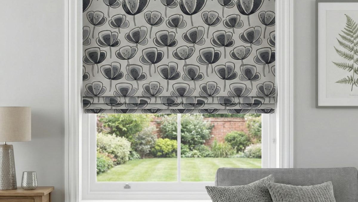 Helix Made to Measure Roman Blind Charcoal