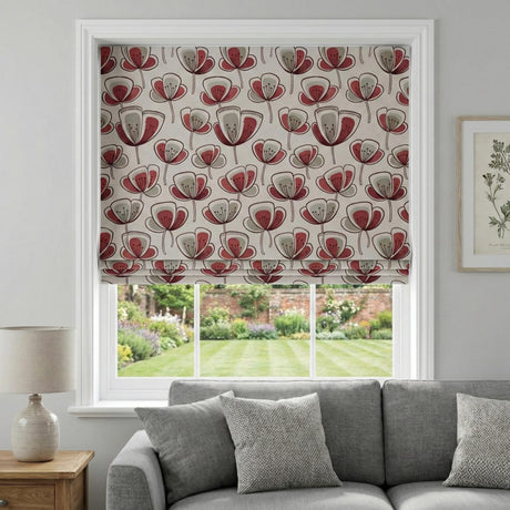Helix Made to Measure Roman Blind Red