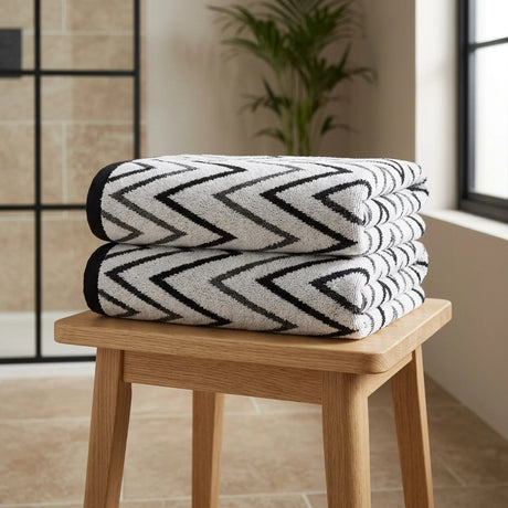 Helix 500gsm Black 100% Cotton Towels-4