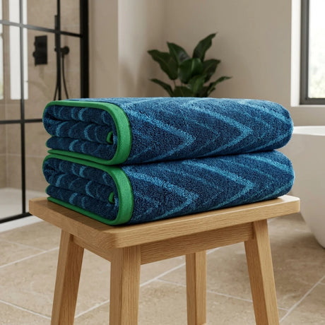 Helix 500gsm Ocean Blue 100% Cotton Towels-1