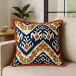 Henderson Cushion Cover / Filled Cushion 18" x 18" (45cm x 45cm) - Amber / Cerulean