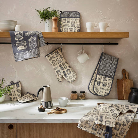 Ulster Weavers Herbs & Spices Packable Shopping Bag - Herbs & Spices Foldable Tote Bag Medium In Grey 4