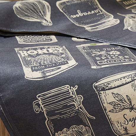 Ulster Weavers Herbs & Spices PVC Oilcloth Apron - Herbs & Spices Pvc Apron In Grey 4