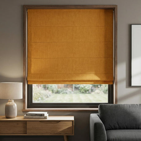 Lille Made to Measure Roman Blind Saffron