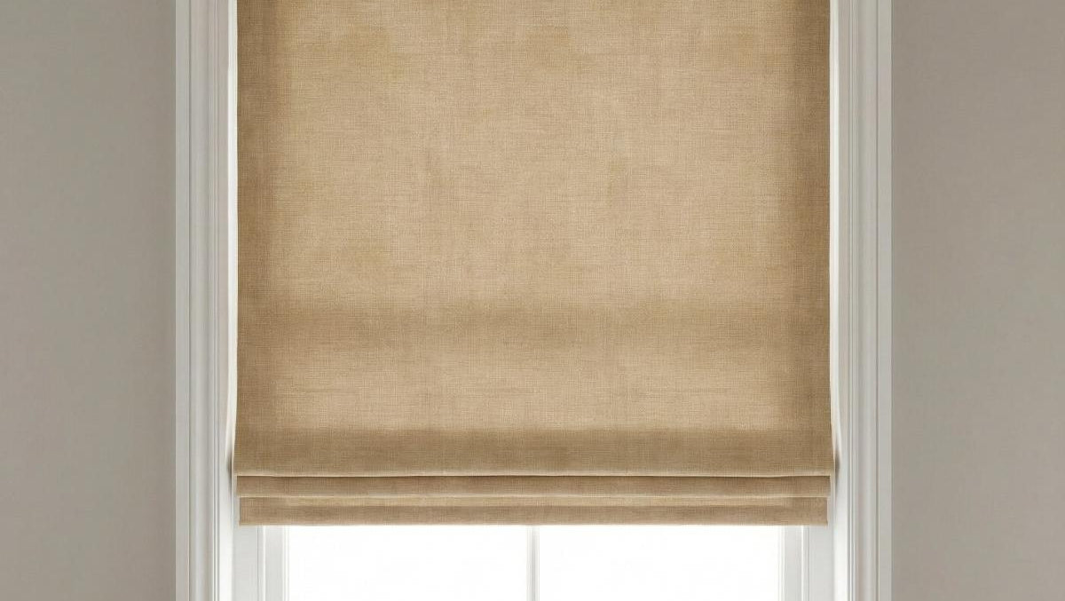 Lille Made to Measure Roman Blind Biscuit