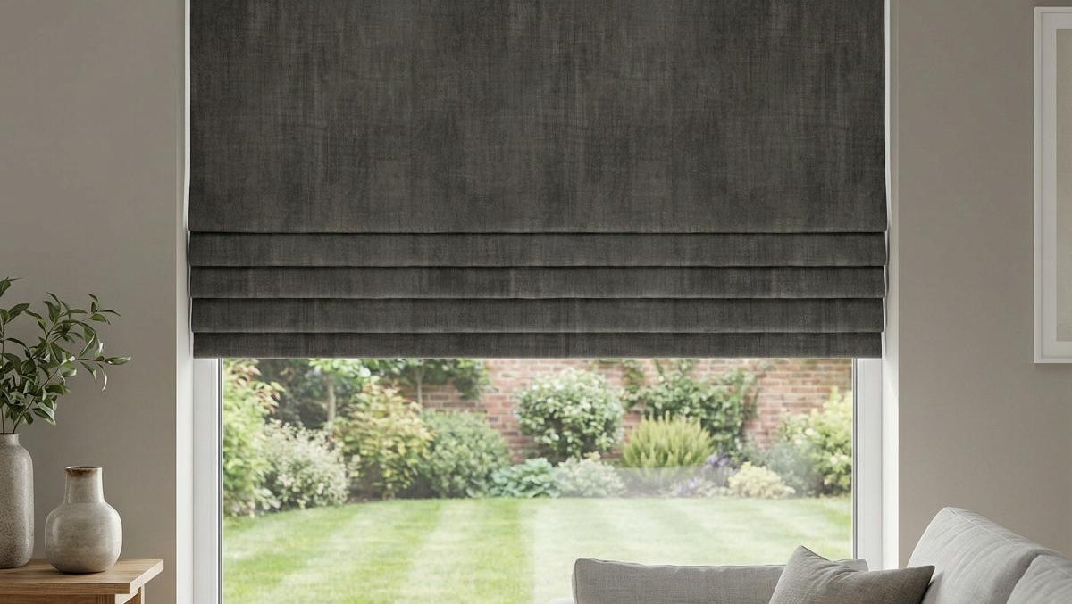 Lille Made to Measure Roman Blind Steel