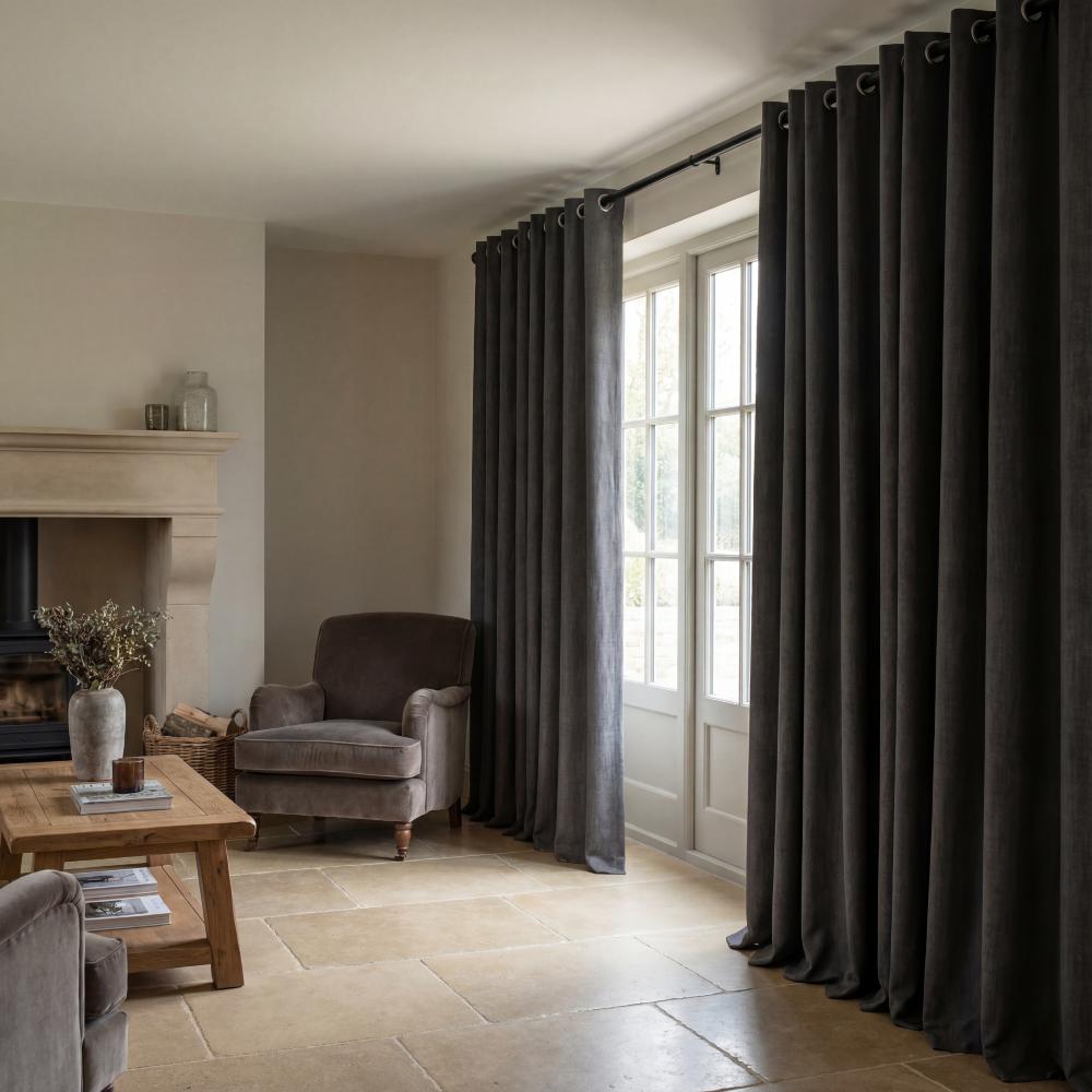 Lille Steel fabric sample