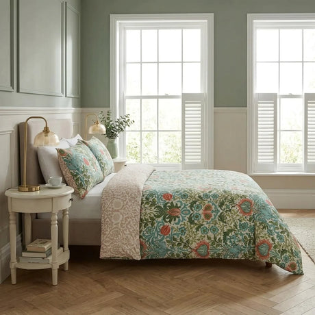 Heritage Flora Multicolour Duvet Cover Bedding Set-4