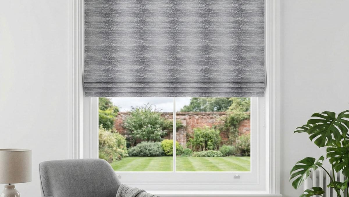 Highbury Made to Measure Roman Blind Duck Egg