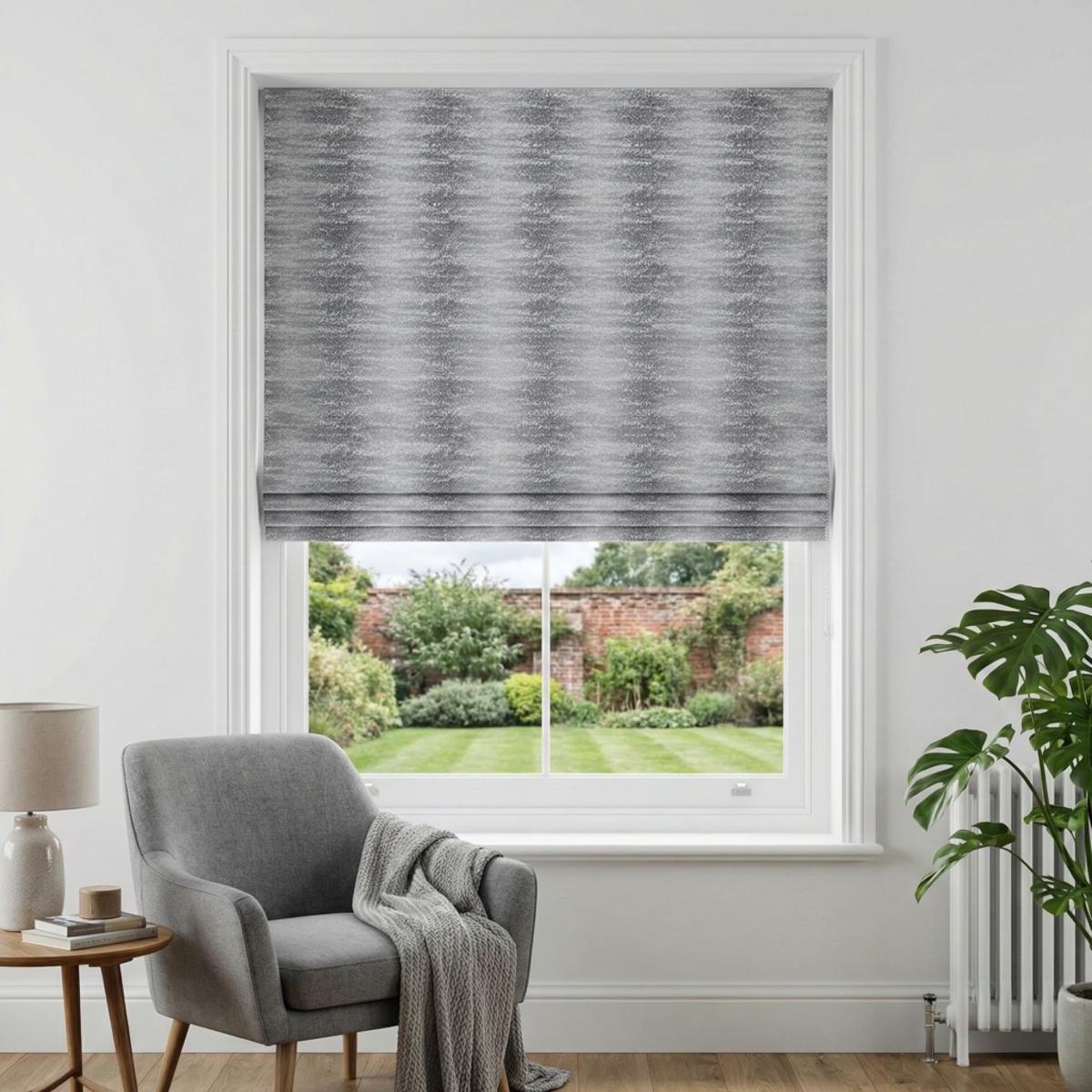 Highbury Made to Measure Roman Blind Duck Egg